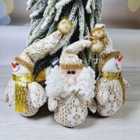 Новорічна прикраса Санта, Сніговик, 18см 778-122