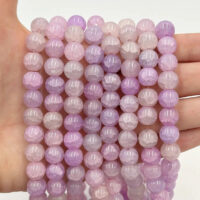 Намистини зі скла Крижані Кракле 10мм 75шт Бузковий ЕД477