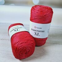 Ярнарт макраме XL 250/130м 163 червоний