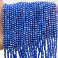 Намистини Рондель 4*3мм 110шт Блакитний АБ БХ306