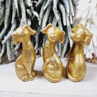 Декоративна статуетка Собака 18см золотий NY01-332