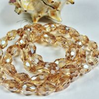 Скло крапля 8*12мм 58шт шампанське d812318