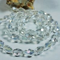 Скло крапля 8*12мм 58шт прозорий з переливом d812001ab