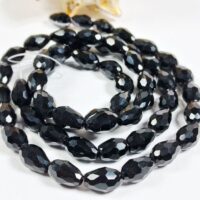 Скло крапля 8*12мм 58шт чорний матовий d812023