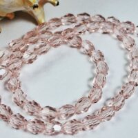 Скло крапля 6*8мм 60-65шт рожева d68029-1