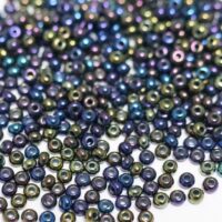Бісер 54270 Preciosa 10/0 зелений темний непрозорий райдужний 25г