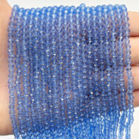 Намистини Рондель 4*3мм 110шт Васильковий БХ344