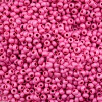 Бісер 16696/1 Preсiosa 10/0 рожевий непрозорий крейдяний глазурований матовий 25г