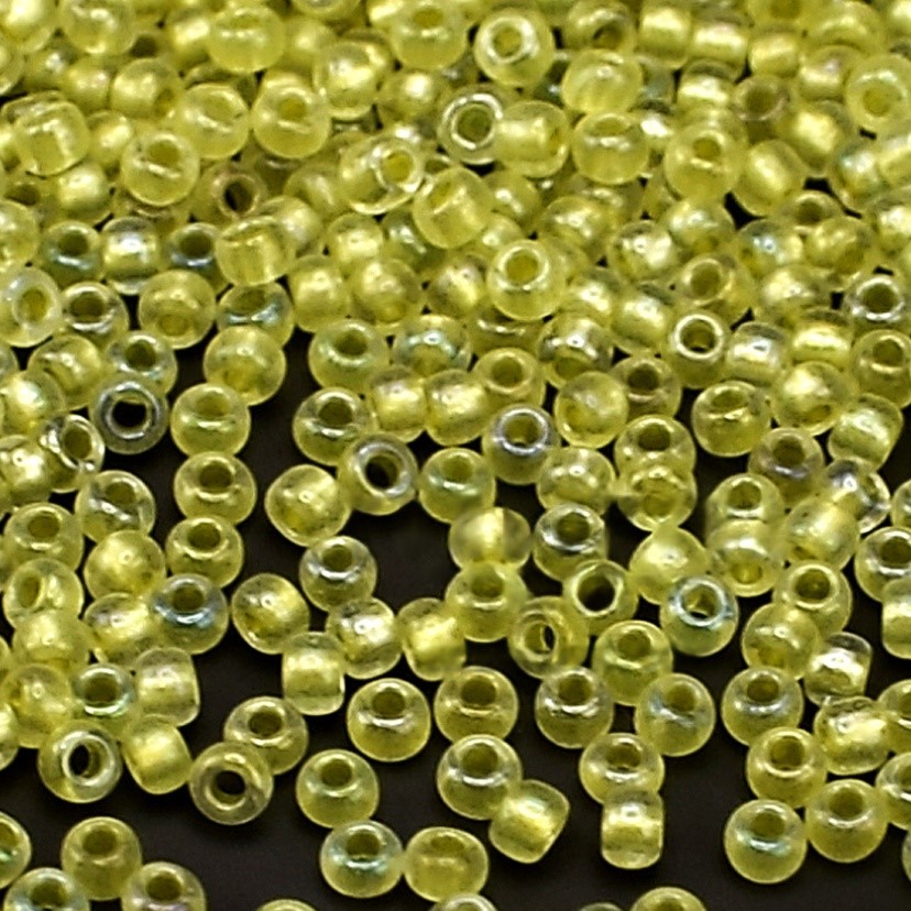 Бісер 18486 Preсiosa 10/0 жовтий райдужний 25г
