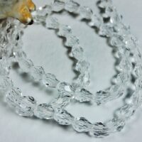 Скло крапля 4*6мм 60-63шт прозора d46001