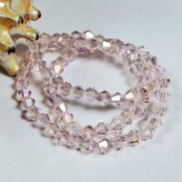 Біконус 4мм 78-82шт рожевий b4029-1