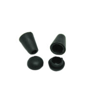 Кінцівки для шнурків 15мм 2шт чорний