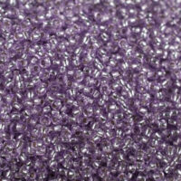Бісер 78223 Preciosa 10/0 фіолетовий кристальний з блискучим срібним отвором 25г