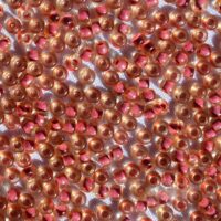 Бісер 80827 Preciosa 10/0 прозорий з рожевою серединкою 25г