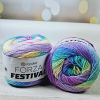 Ярнарт Форза Фестиваль (Yarnart Forza Festival) 100г/420м 2916 райдуга пастель