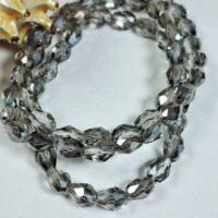 Скло крапля 6*8мм 60-65шт димчатий d68307