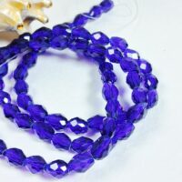 Скло крапля 6*8мм 60-65шт синя d68004