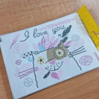 Флізелін водорозчинний К330 Котик 20*30см