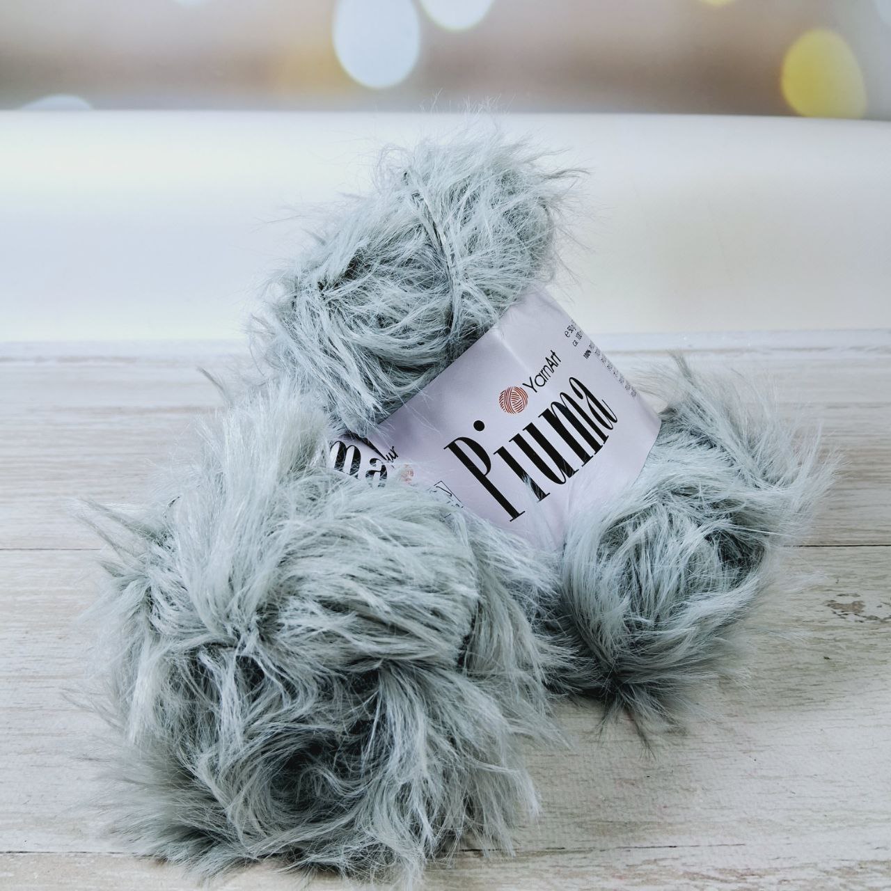 Ярнарт П'юма (YarnArt Piuma) 50г/100м 4406 сiрий