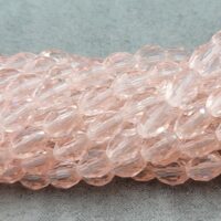 Скло овал 6*8мм 68-70штук рожевый 20296