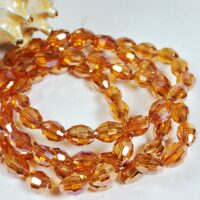 Скло крапля 6*8мм 60-65шт шампань d68318