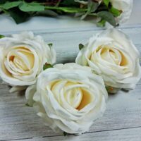 Бутон троянди 8см кремовий 713-158