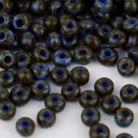 Бісер 39940 Preсiosa 10/0 зелено-синiй мармур 25г