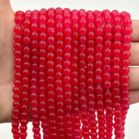 Намистини скляні 6мм 160шт Червоний ЕД215