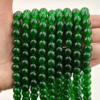 Намистини скляні 6мм 160шт Пляшковий ЕД211