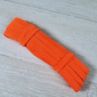 Гумка еластична плоска 10мм А-023 помаранчевий неон К2С5-4116