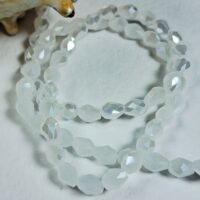 Скло крапля 4*6мм 60-63шт з переливом бiлий d46057ab