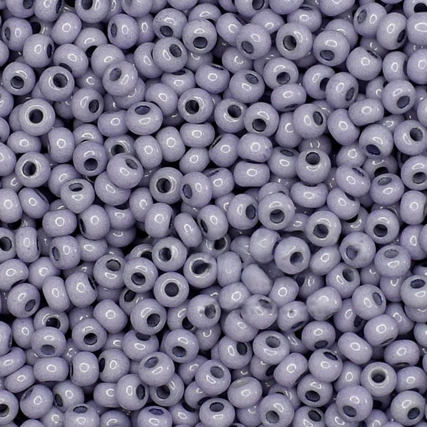 Бісер 03621 Preсiosa 10/0 сіро-фіолетовий непрозорий крейдяний 25г