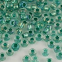 Бісер 68458 Preciosa 10/0 зелений з прозорою серединкою 25г