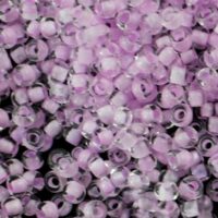 Бісер 38026 Preсiosa 10/0 прозорий з рожевим отвором 25г