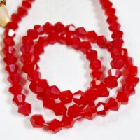 Біконус 4мм 78-82шт світлий червоний матовий b4080