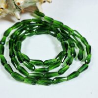 Скло крапля 4*9мм 65-68шт темно зелена 36822