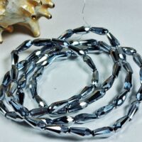 Скло крапля 4*9мм 65-68шт срiбний металiк 36826