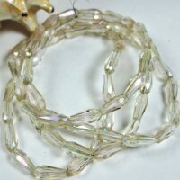 Скло крапля 4*9мм 65-68шт лимонна з переливом 36829