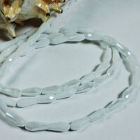 Скло крапля 4*9мм 65-68шт з переливом бiла матова 36832