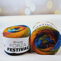 Ярнарт Форза Фестиваль (Yarnart Forza Festival) 100г/420м 2905 синьо-жовтий