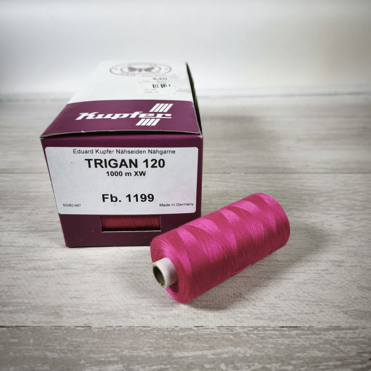 Нитки Trigan120 Kupfer поліестер 1000м 1199 рожевий