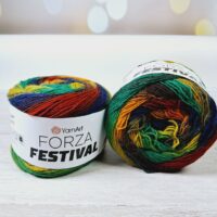 Ярнарт Форза Фестиваль (Yarnart Forza Festival) 100г/420м 2912 райдуга