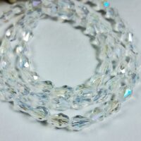 Скло крапля 4*6мм 60-63шт небесно блакитний d46320