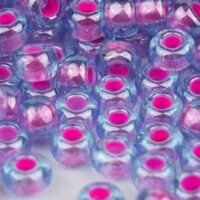 Бісер 61006 Preciosa 10/0 прозорий з рожевою серединкою 25г