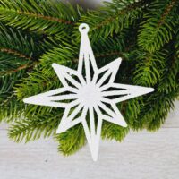 Сніжинка 11*11см Зiрка Віфлиємська з блиском 619164