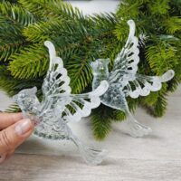 Фігурка пластик Пташка 13*9см прозорий з блиском 619157