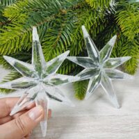 Фігурка пластик Зiрка Давида 12*10см прозорий з блиском 619369