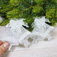 Фігурка пластик Дзвоники 8*9см прозорий з блиском 619227