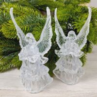 Фігурка пластик Ангел 15*7см прозорий з блиском 619382