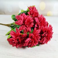 Букет великих жоржин 10 голів 50см Червоний НТ374/5